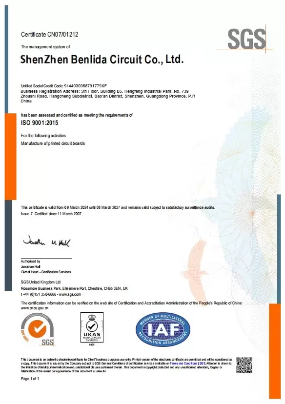 Certification