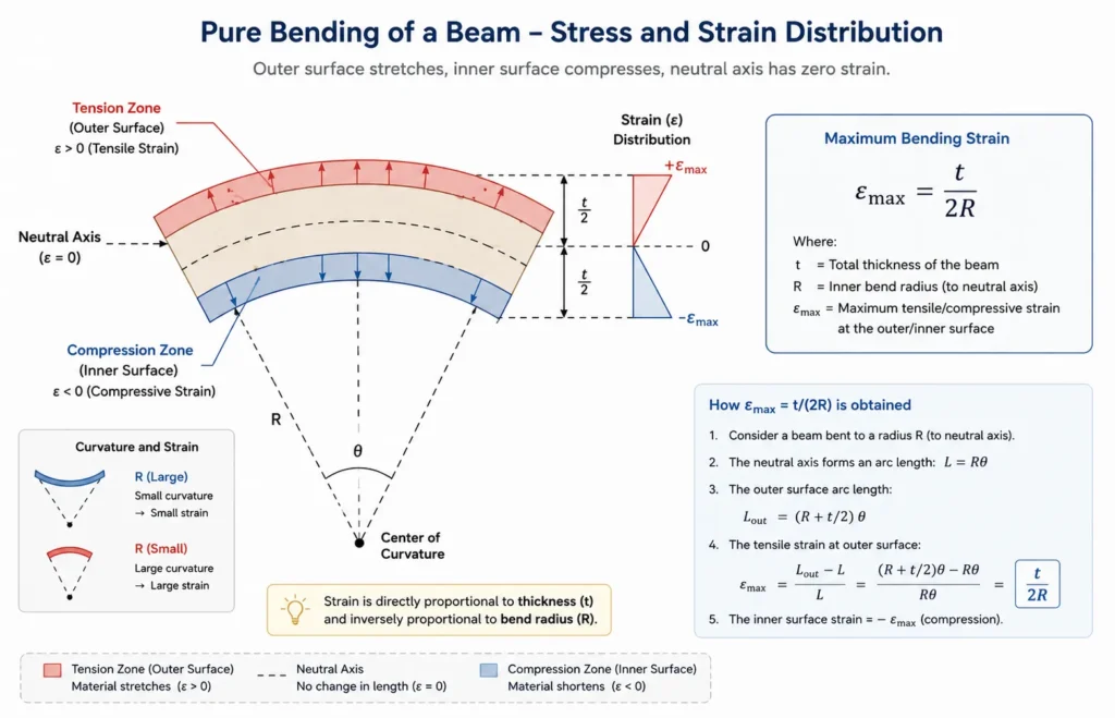 FPC bending strain calculation formula diagram 1.webp