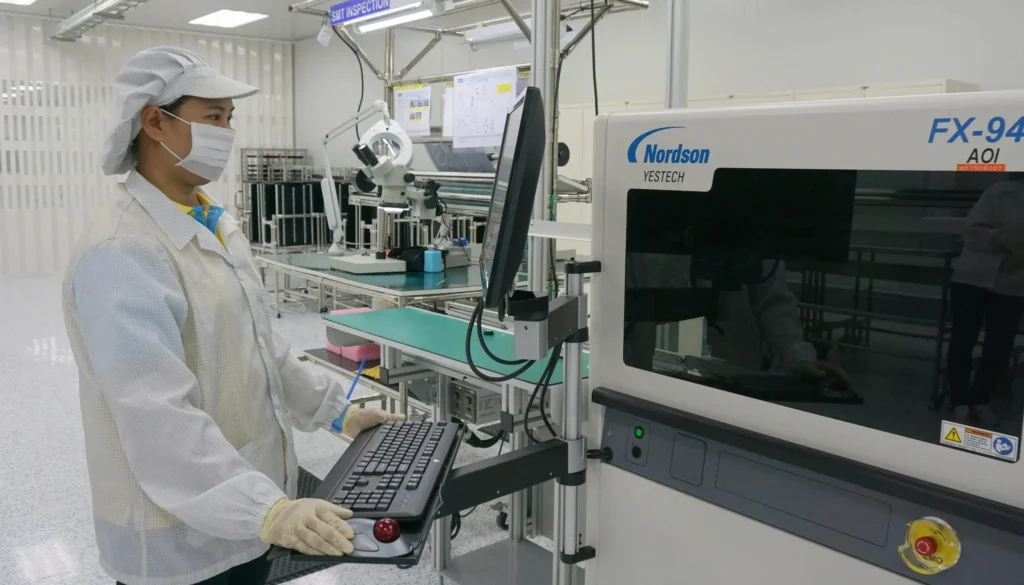 aoi inspection machine checking flexible pcb fpc quality control