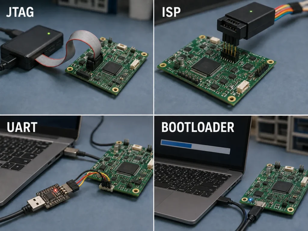 pcb firmware programming methods comparison 1